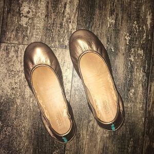 Metallic Bronze Tieks size 9